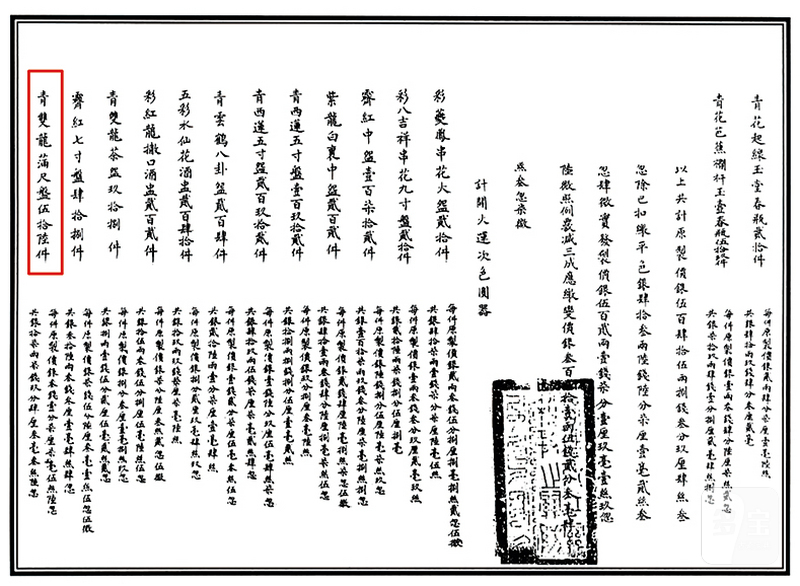 清光绪 青花双龙戏珠大盘 - 图2